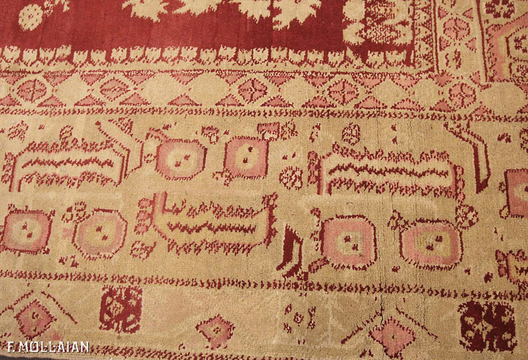 Teppich Indisch Antiker Agra n°:46123691